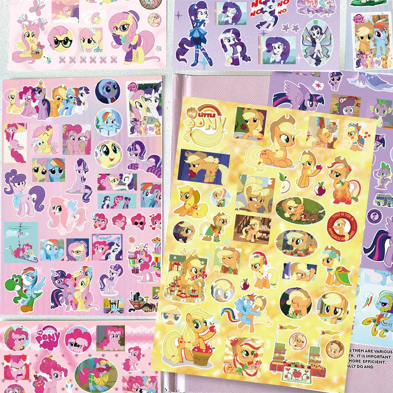 Anime My Little Pony Die-Cut Stickers for Water Bottles Laptops Skateboards