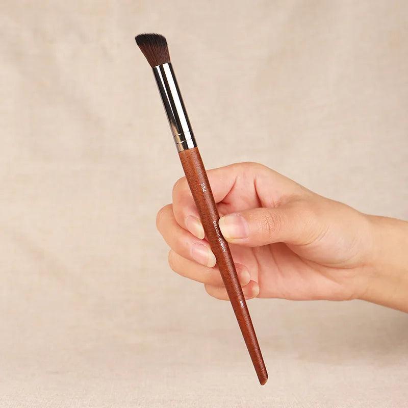 Professional Soft Makeup Brush Set for Foundation & Concealer - Wood Handle