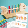 Montessori Color Matching Sensory Wooden Balance Stick Educational Toy for Kids