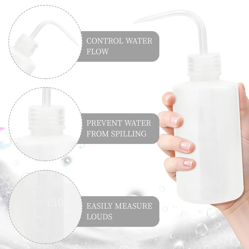 Eyelash Cleaning Brush Bottle Set - Makeup Tools for Lash Extension Care