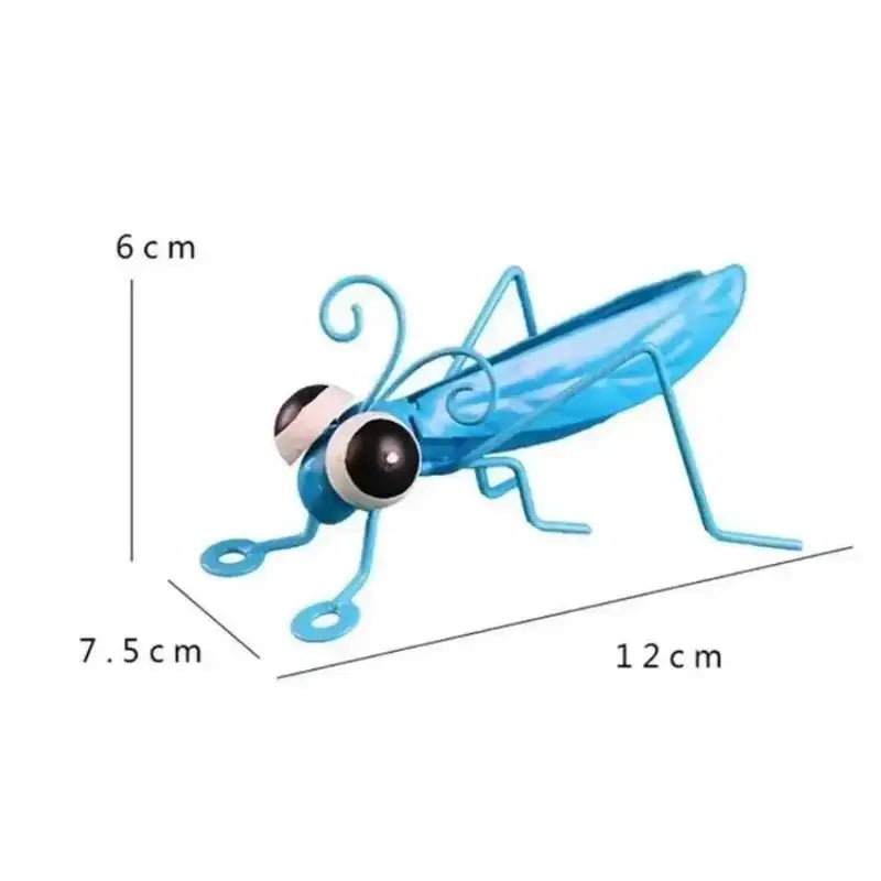 Metal Grasshopper Garden Decor - Outdoor Wall Art, Lawn & Courtyard Decoration