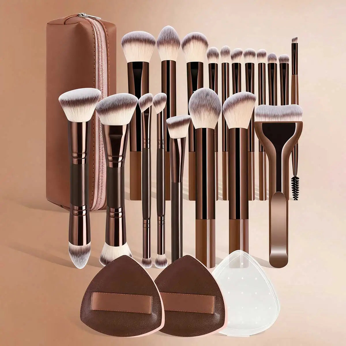 Professional Makeup Brush Set 6/10/18 Pcs Portable Travel Dual-Ended Tools