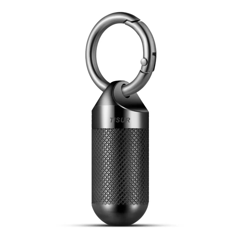 Metal Pill Keychain Container Moisture-Resistant Durable Portable Travel Dispenser