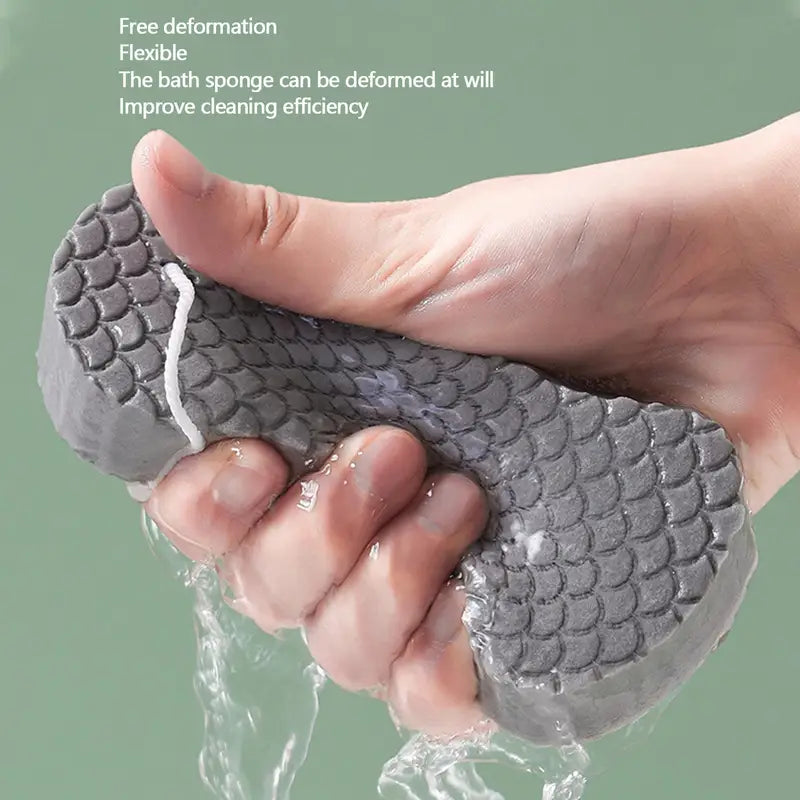 Magic Exfoliating Bath Sponge for Children & Adults - Soft Body Cleaner & Peeling Brush