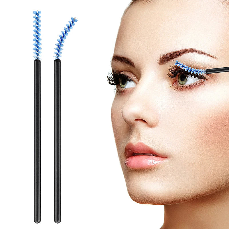 Disposable Makeup Brush Set 50pcs Eyelash Microbrush Mascara Wands Applicator