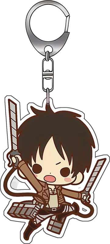6Cm Acrylic Keychain for Attack on Titan Anime Backpack Decoration Fan Gift