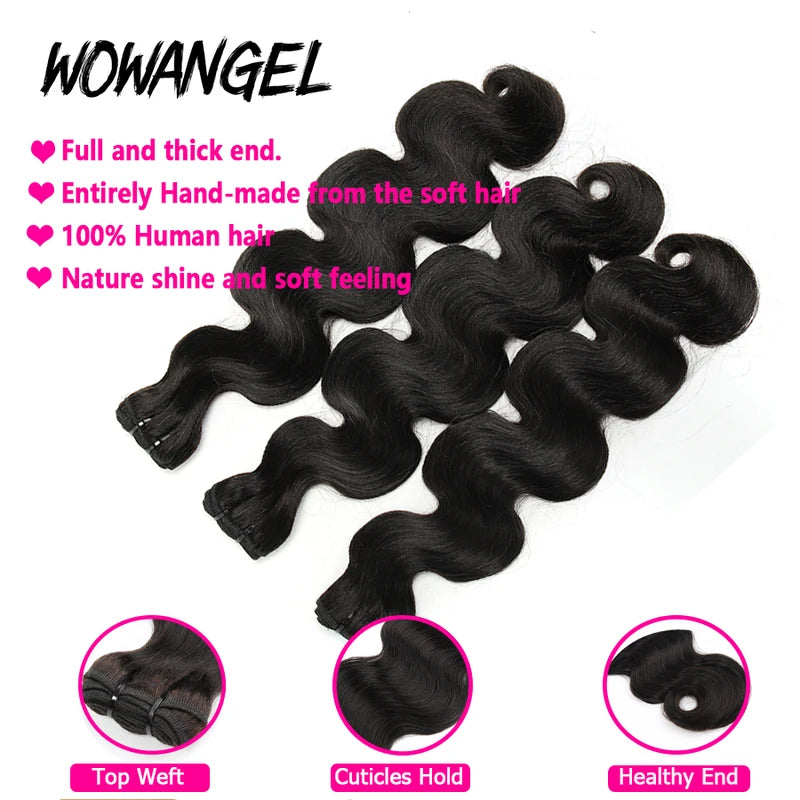 Virgin Remy Brazilian Hair Bundles - Body Wave Human Hair Extensions 28-30 Inch