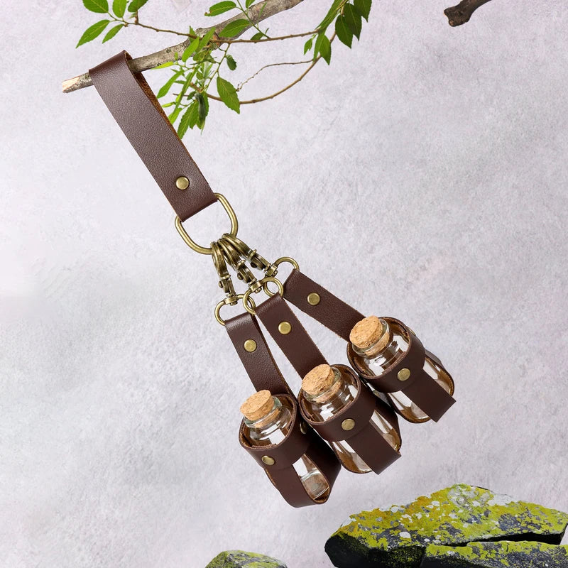 Gothic Potion Vial Pendant - Halloween Magic Potion Accessory for Parties