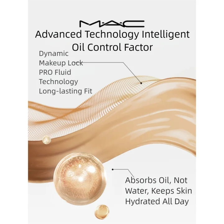 Matte Oil Control Foundation - 30ml Face Makeup with Shade Options