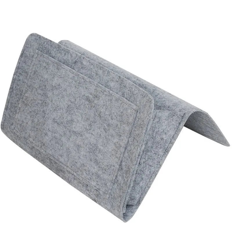 Multi-Use Storage Bag for Dorms Bed Sofa Bedroom Organizers with Felt Material
