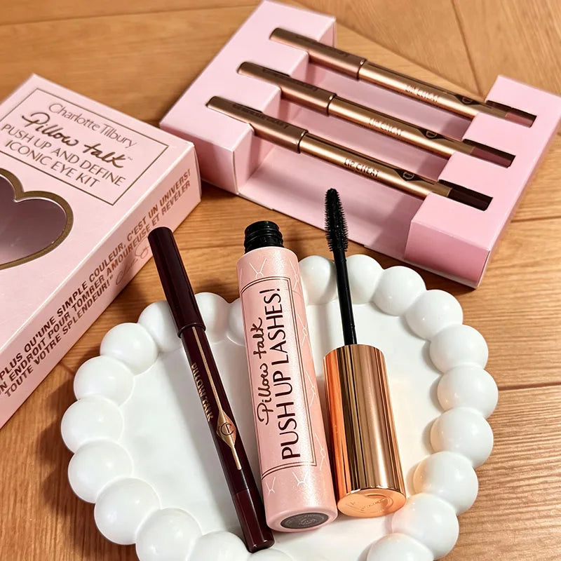 Lipstick & Lip Liner Set - 3PCS Natural Makeup with Brightening & Long-Lasting Finish