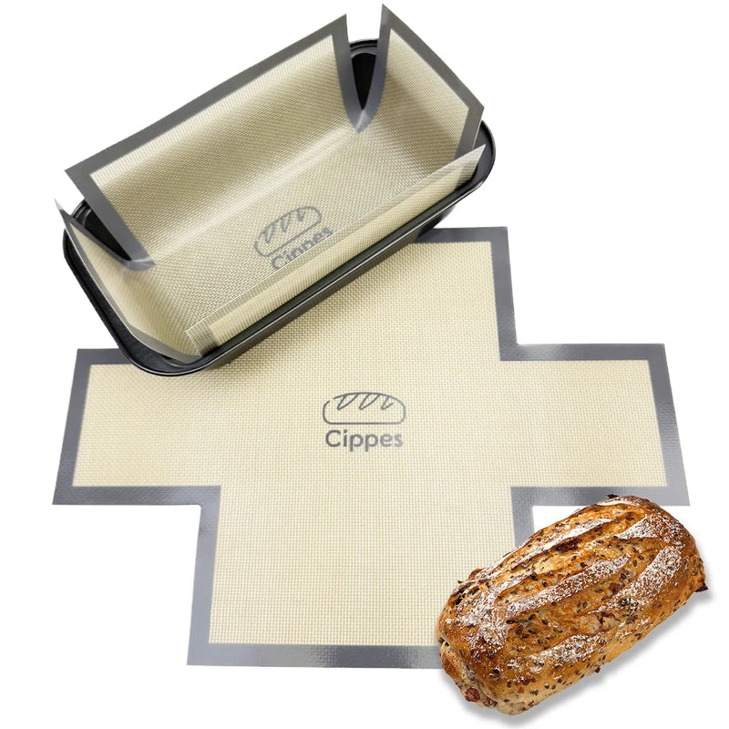 Reusable Silicone Bread Loaf Pan Liners Nonstick Baking Mats for 9.5x5 Inch Bread Pans