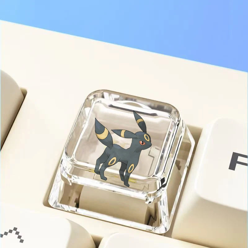Anime Themed Keycap Set for Mechanical Keyboard - Custom Transparent Characters
