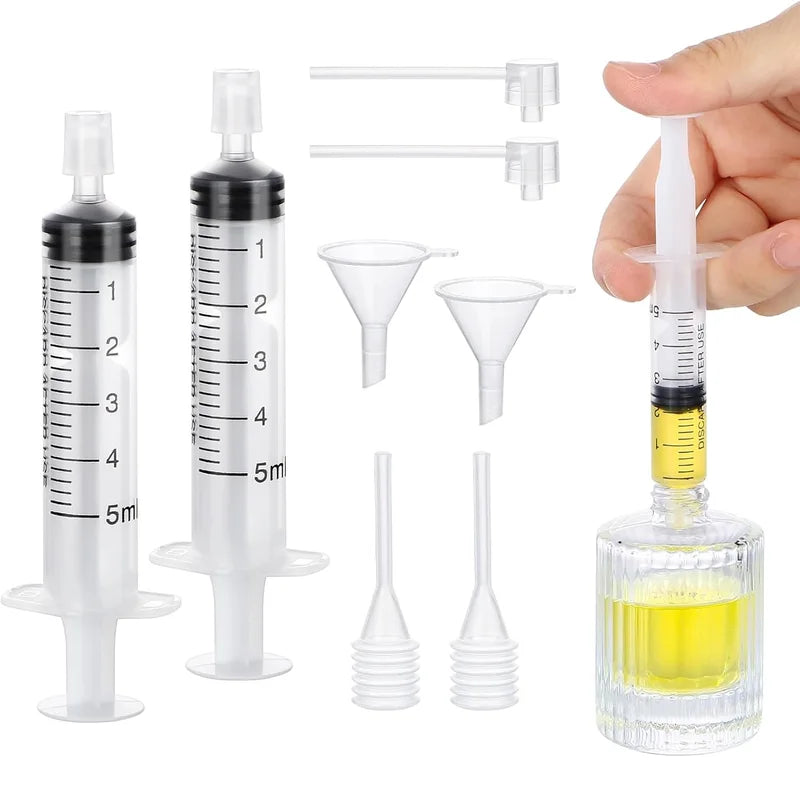 Perfume Refill Tool Kit 8pcs Transfer Pump Funnels Dropper Travel Size