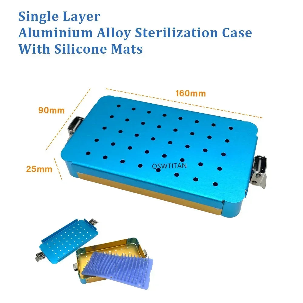 Aluminium Sterilization Storage Case for Surgical Dental & Ophthalmic Instruments