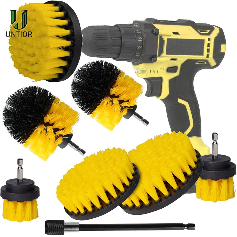 Electric Drill Brush Set for Cleaning Tub, Tile, Carpet & Household Surfaces
