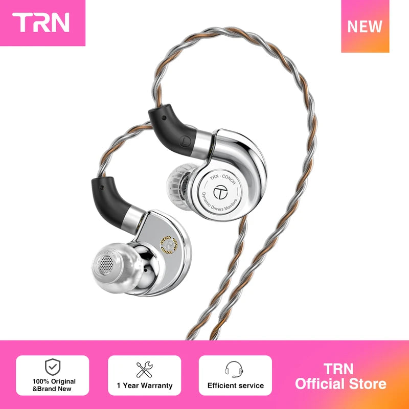 High-Performance In-Ear Monitors with Diamond Diaphragm & Detachable Cables