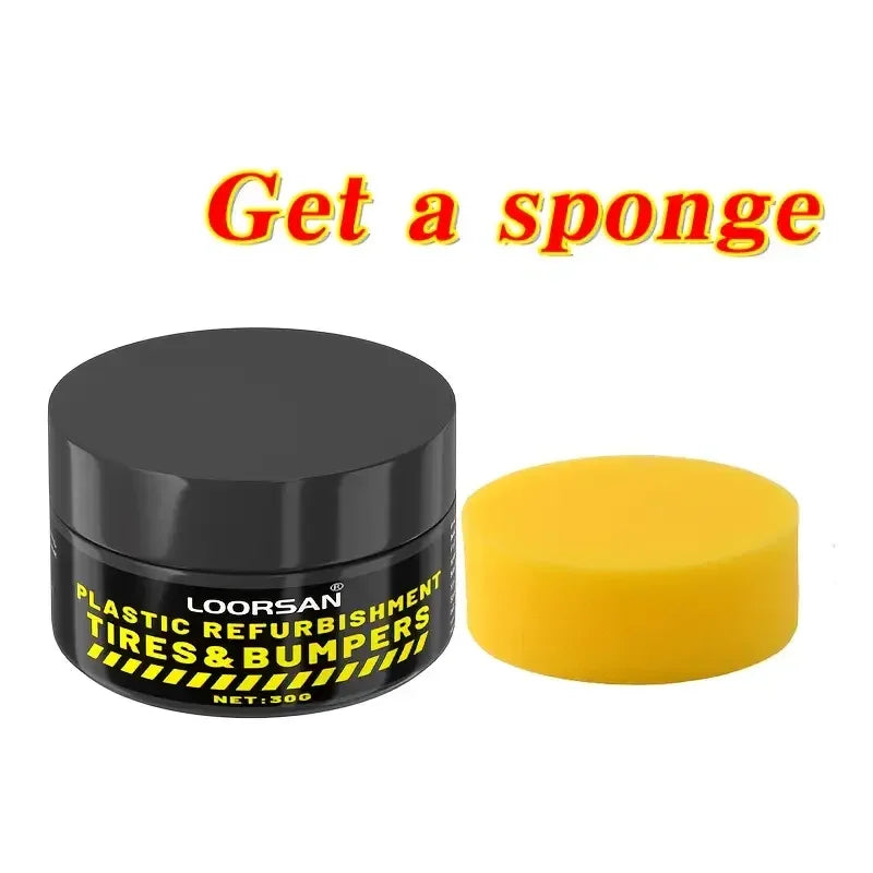 Car Interior & Tire Shine Wax - Restores Blackness & Long-Term Protection