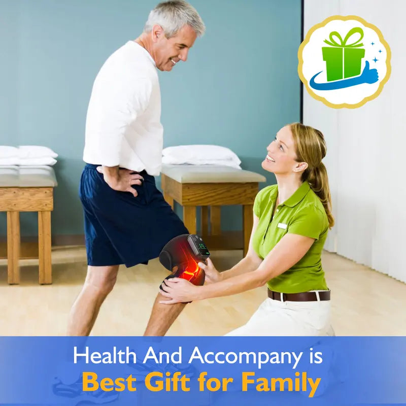 Rechargeable Electric Heating Knee Massager with Vibration & Adjustable Heat