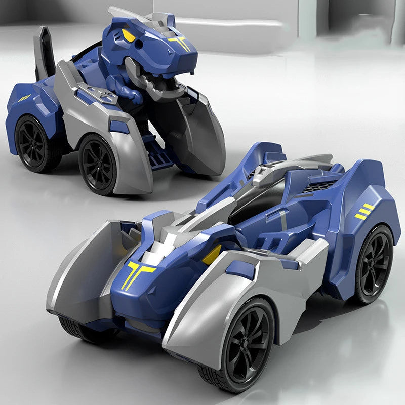 Transforming Dinosaur Car Toy with Inertial Sliding & Robot Features – Kids Gift