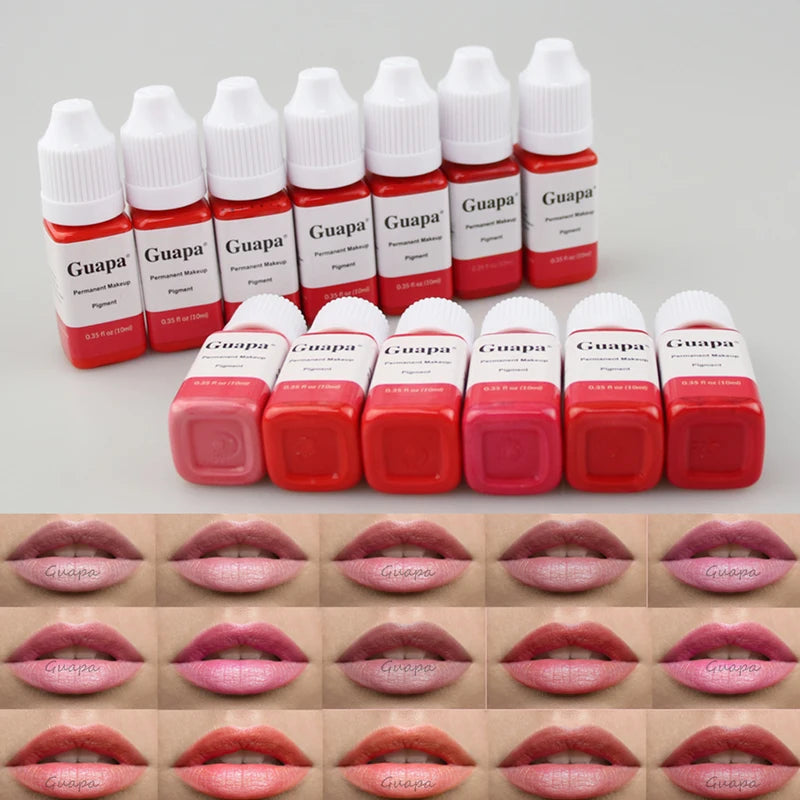 Long-Lasting Semi Permanent Lip & Microblading Pigment Ink Water Based for Tattoo