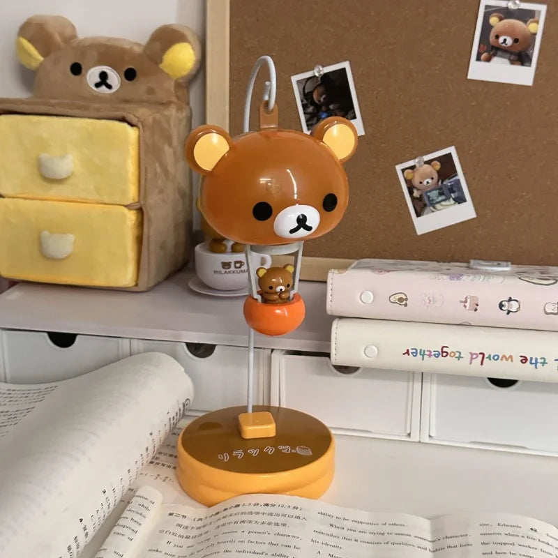 Cute Rilakkuma Night Light for Bedroom Desk - Decorative Table Lamp, Eye Protection Gift