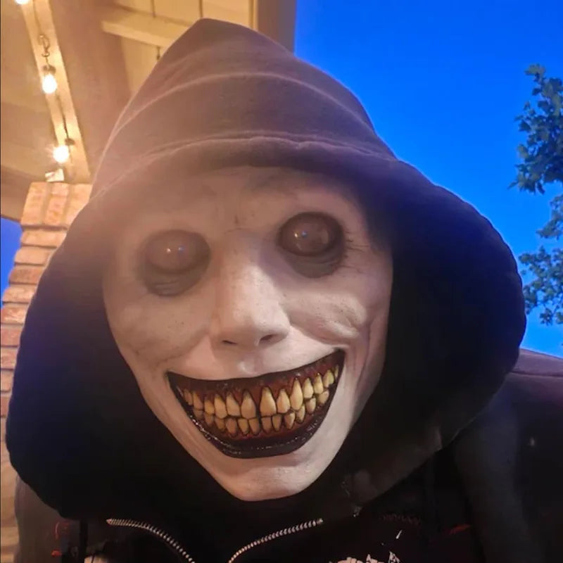 Plastic Demon Mask Halloween Costume Prop Creepy Skull Mask