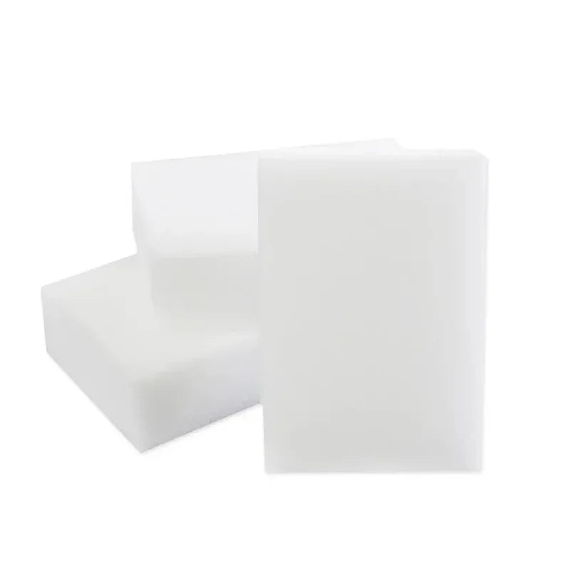 White Melamine Sponge Erasers Pack of 50 - Kitchen, Office, Bathroom Cleaning Accessories