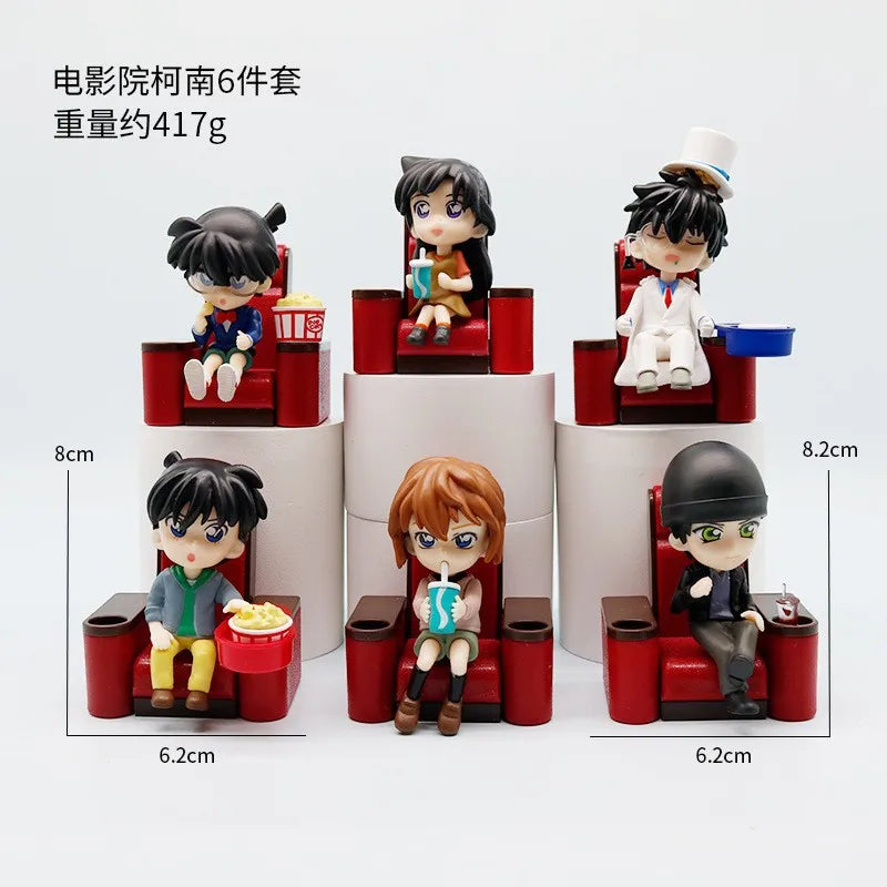 Detective Conan Anime Figure Set PVC Models for Collectors and Gift