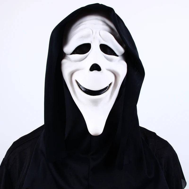 Halloween Movie Scream Horror Mask - Realistic Creepy Ghost Cosplay Costume Prop