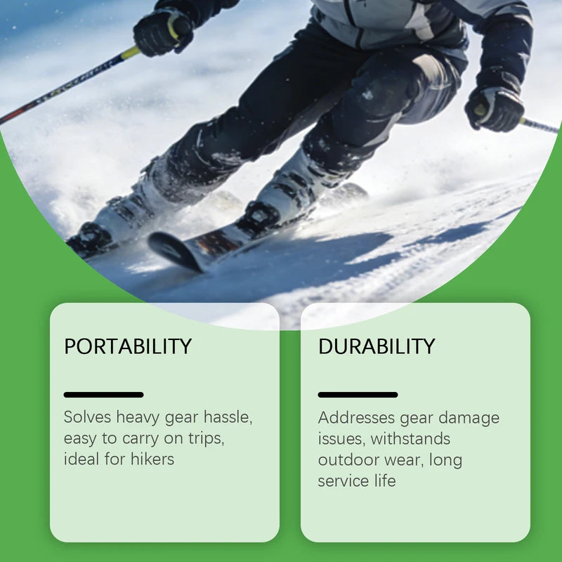 Rub-On Ski Wax for Base Protection & Glide Enhancement - Long-lasting Snow Performance