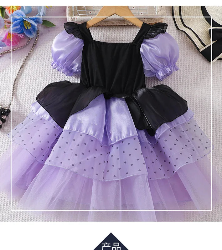 Gothic Lolita Dress for Kids Halloween Christmas Cosplay Princess Costume