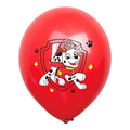 15PCS 12-Inch Paw Patrol Latex Balloons for Children's Birthday Party & Baby Shower