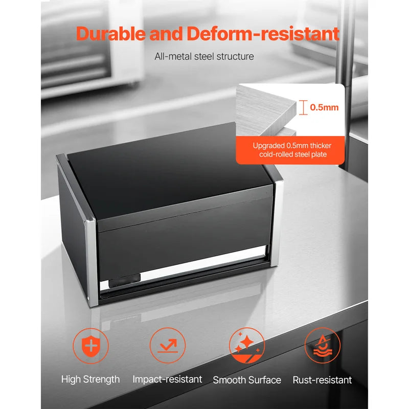 Mini Metal Tool Box with 3 Drawers and Top Compartment - Portable Storage Chest for Garage