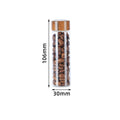 Coffee Bean Storage Containers Glass Tube Set with Wooden Stand - Sealing, Airtight, 12 Pcs