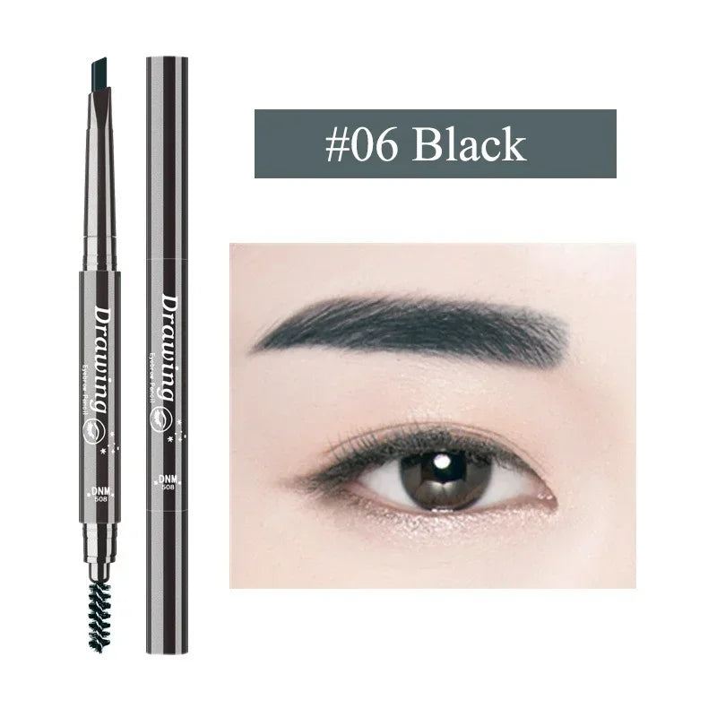 Waterproof Long Lasting Eyebrow Pencil Double-Ended Makeup Pen - Natural & Easy To Use