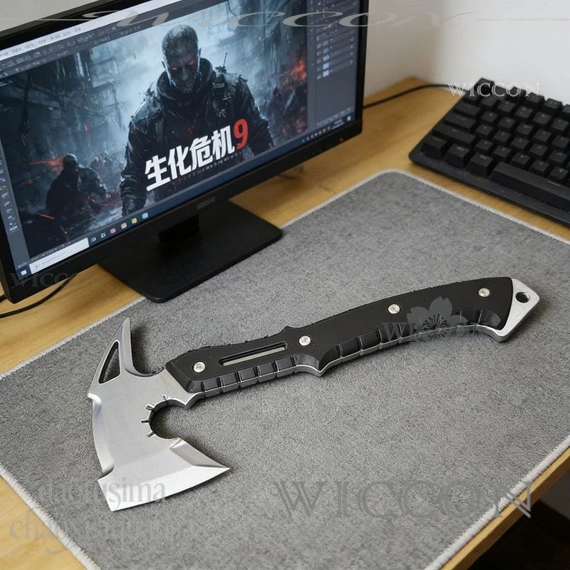 Horror Game RE9 Cosplay Fake Tactical Axe Prop - 3D PVC Accessories