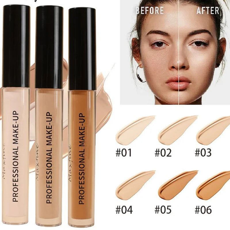 Matte High Coverage Waterproof Liquid Concealer for Face - 6 Shades