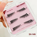 Self Adhesive False Eyelashes 3 Pairs Natural Look Long Lasting Cat Eye Makeup