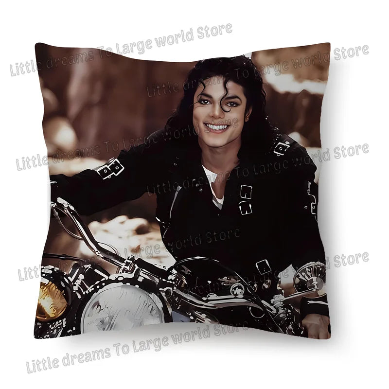 Michael Jackson Pillowcase 45x45cm Singer MJ Decorative Pillow Cover for Sofa Cushions