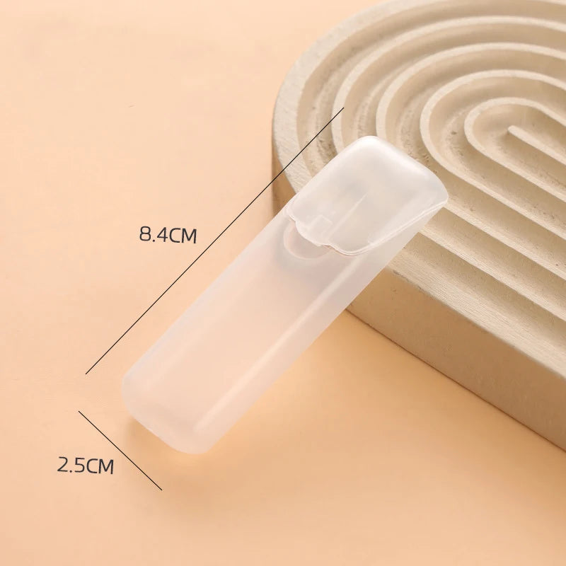 Portable Travel Mini Transparent Dental Floss Storage Box with Toothpicks Cotton Swabs