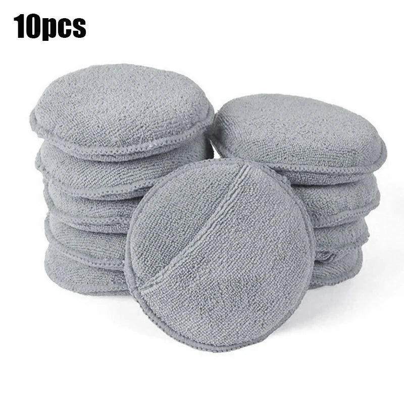 Microfiber Car Polishing Applicator Pads 5 Inch 125mm Foam Sponges for Auto Waxing and Cleaning