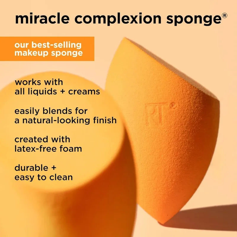 6-Piece Makeup Brush Set with Sponges for Face & Eyes - Travel Gift