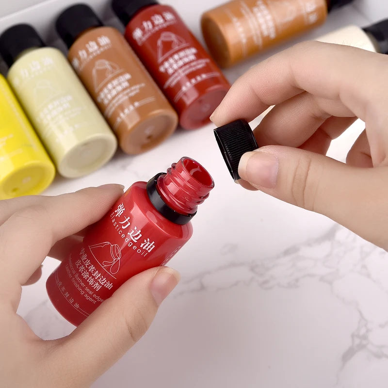 Leather Edge Paint Oil Dye Kit 30ml for Leather Repair & Finishing