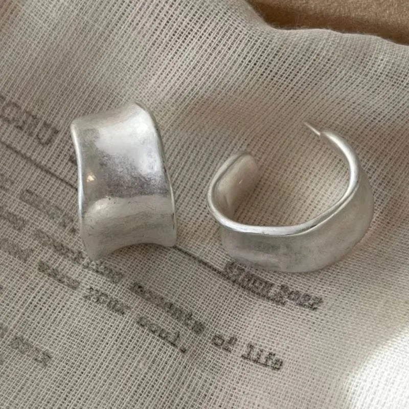 Sterling Silver Geometric Stud Earrings for Women - Versatile Jewelry Gift