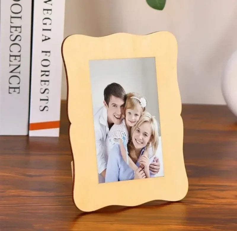 DIY Wooden Picture Frames Set - Solid Wood Photo Frames for Crafts & Decoration