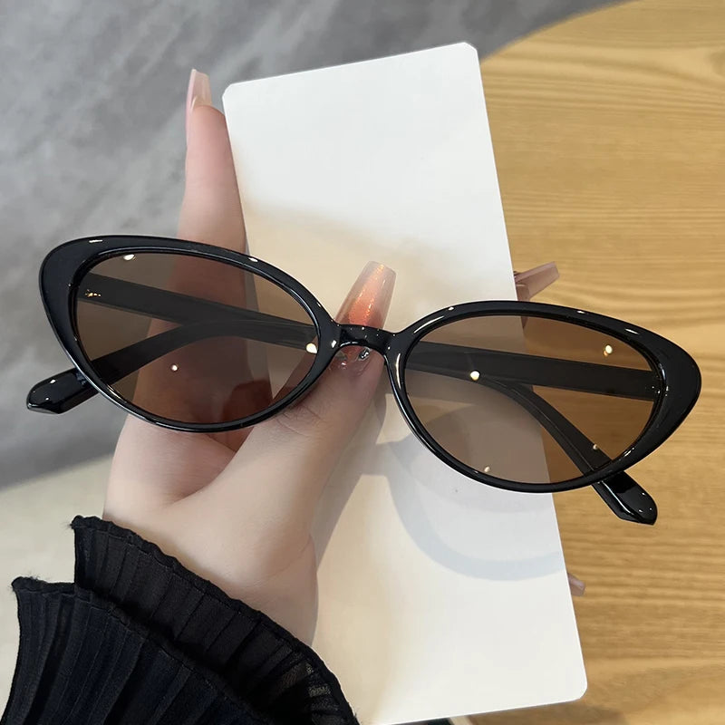 Retro Cat Eye Sunglasses for Women Men Rivet Triangle Style Multi Color Fashion Eyewear