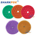 Car Polishing Pads Set - 5 Pieces 5 & 6 Inch Wool & Sponge Buffing Pads for Buffer Polisher Waxing