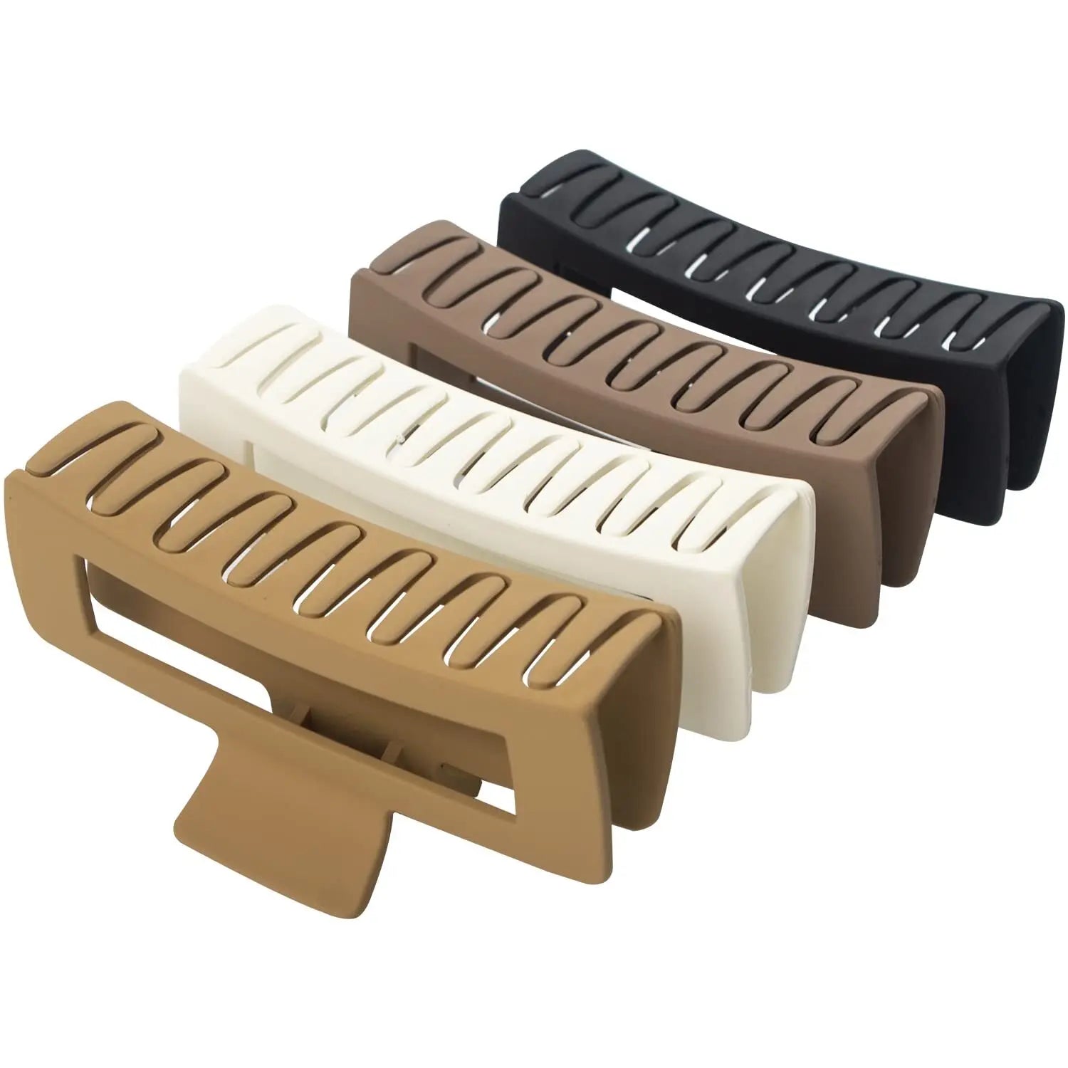 4-Pack Women’s Matte Hair Claw Clips Large Hairgrips Elegant Hair Accessories
