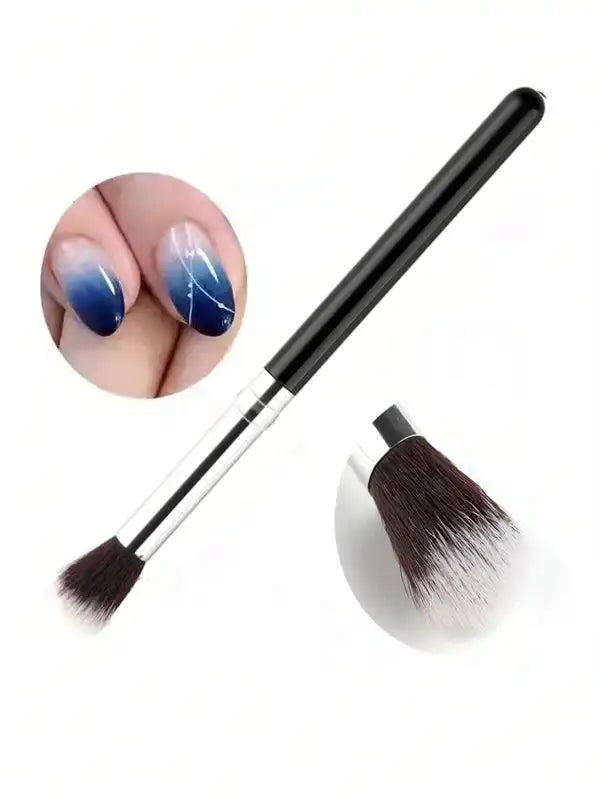 2Pcs Ombre Makeup Brush Set - Eye Shadow Foundation Blush Cosmetic Tools